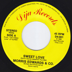 Morris Edwards & Co. Sweet Love / The Devil Is Busy Tonight Vinyl 7" USED