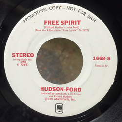 Hudson-Ford Free Spirit Vinyl 7" USED
