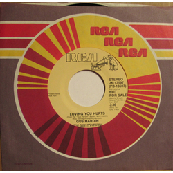 Gus Hardin Loving You Hurts Vinyl 7" USED