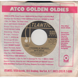 Bette Midler Old Cape Cod / Strangers In The Night Vinyl 7" USED