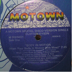 Clifton Dyson Body In Motion (Want Your Body In Motion With Mine) Vinyl 12" USED