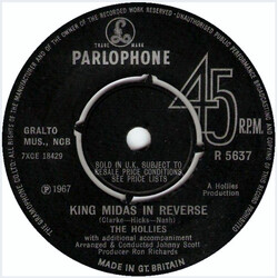 The Hollies King Midas In Reverse Vinyl 7" USED