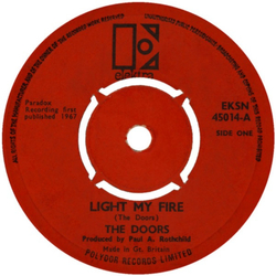 The Doors Light My Fire Vinyl 7" USED