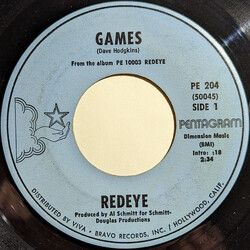 Redeye (5) Games USED VINYL 7INCH SINGLE 45 RPM