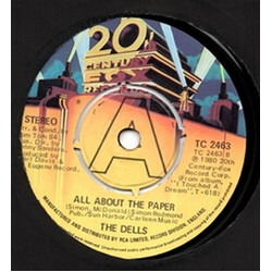 The Dells All About The Paper / I Touched A Dream USED VINYL 7INCH 45 RPM SINGLE