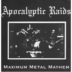 Apokalyptic Raids / Gravewürm Maximum Metal Mayhem / On The Wings Of Death USED VINYL 7INCH 33 S RPM EP LIMITED EDITION