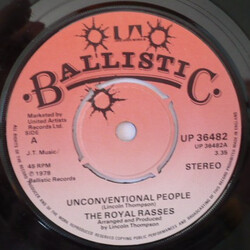 The Royal Rasses Unconventional People Vinyl 7" USED