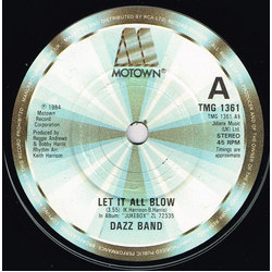 Dazz Band Let It All Blow Vinyl 7" USED