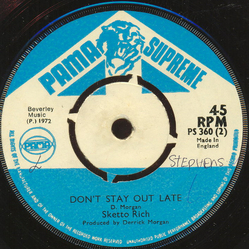 Graham Hawk / Owen Gray / Sketto Richards Amazing Grace / Don't Stay Out Too Late Vinyl 7" USED