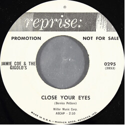 Jamie Coe & The Gigolos Close Your Eyes Vinyl 7" USED