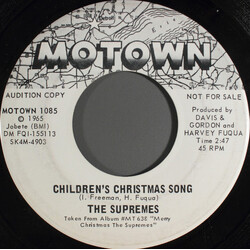 The Supremes Children's Christmas Song Vinyl 7" USED