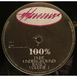 Backroom Productions 100% Pure Underground Basics Volume 1 Vinyl 12" USED