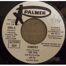 Tim Tam And The Turn-Ons Kimberly / I Leave You In Tears Vinyl 7" USED