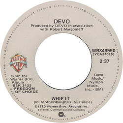 Devo Whip It Vinyl 7" USED