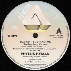 Phyllis Hyman Tonight You And Me Vinyl 12" USED