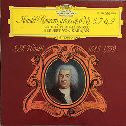 Herbert von Karajan / Georg Friedrich Händel / Berliner Philharmoniker Concerti Grossi Op.6 Nr. 3,7 & 9 Vinyl LP USED