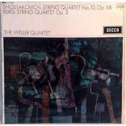Dmitri Shostakovich / Alban Berg / Weller-Quartett String Quartet No.10, Op. 118 / String Quartet Op. 3 Vinyl LP USED