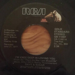Dave And Sugar I'm Knee Deep In Loving You / Gotta Quit Lookin' At You Baby Vinyl 7" USED