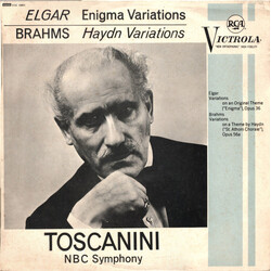 Sir Edward Elgar / Johannes Brahms / Arturo Toscanini / NBC Symphony Orchestra Enigma Variations / Haydn Variations Vinyl LP USED