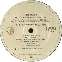 Tin Huey I'm A Believer USED VINYL 7INCH 33 S RPM PROMO
