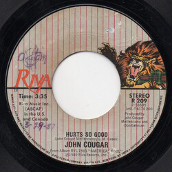 John Cougar Mellencamp Hurts So Good Vinyl 7" USED