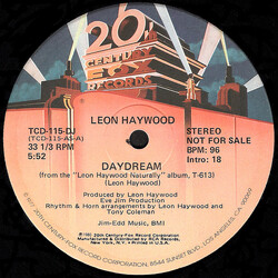 Leon Haywood Daydream USED VINYL 12INCH PROMO 33 S RPM