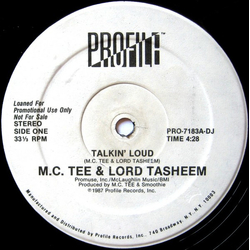 MC Tee & Lord Tasheem Talkin' Loud Vinyl 12" USED