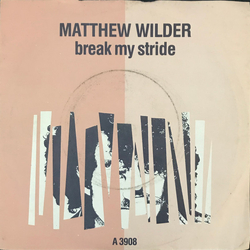Matthew Wilder Break My Stride Vinyl 7" USED