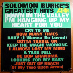 Solomon Burke Solomon Burke's Greatest Hits Vinyl LP USED