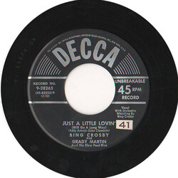 Bing Crosby / Grady Martin And The Slew Foot Five Just A Little Lovin' (Will Go A Long Way) Vinyl 7" USED