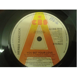 Herbie Hancock You Bet Your Love Vinyl 7" USED