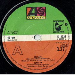 Boney M. Belfast Vinyl 7" USED
