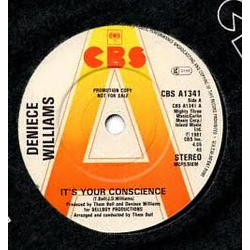Deniece Williams It's Your Conscience Vinyl 7" USED