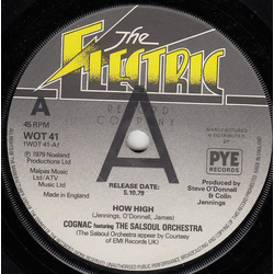 Cognac / The Salsoul Orchestra How High Vinyl 7" USED