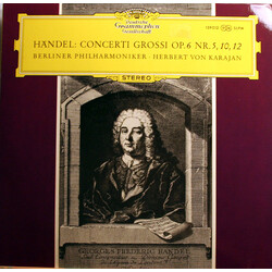 Georg Friedrich Händel / Berliner Philharmoniker / Herbert von Karajan Concerti Grossi Op. 6 Nr. 5, 10, 12 Vinyl LP USED
