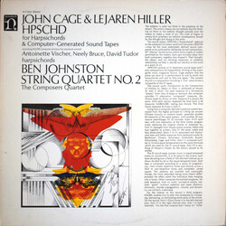 John Cage / Lejaren Hiller / Ben Johnston HPSCHD / String Quartet No. 2 Vinyl LP USED