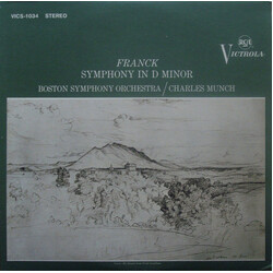 César Franck / Boston Symphony Orchestra / Charles Munch Symphony In D Minor Vinyl LP USED