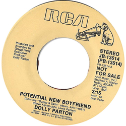 Dolly Parton Potential New Boyfriend / One Of Those Days Vinyl 7" USED