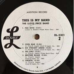 Lloyd Price This Is My Band Vinyl LP USED