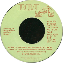 Steve Wariner Lonely Women Make Good Lovers Vinyl 7" USED