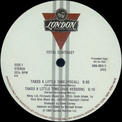 Total Contrast Takes A Little Time Vinyl 12" USED