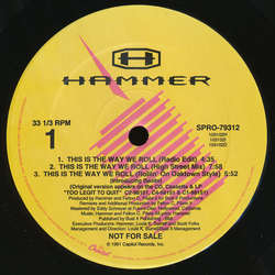 MC Hammer This Is The Way We Roll Vinyl 12" USED