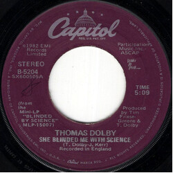 Thomas Dolby She Blinded Me With Science Vinyl 7" USED