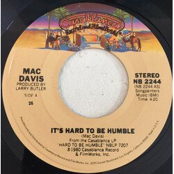 Mac Davis It's Hard To Be Humble Vinyl 7" USED