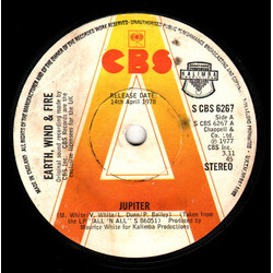Earth, Wind & Fire Jupiter Vinyl 7" USED