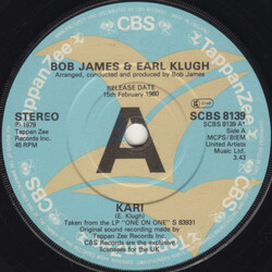 Bob James / Earl Klugh Kari Vinyl 7" USED