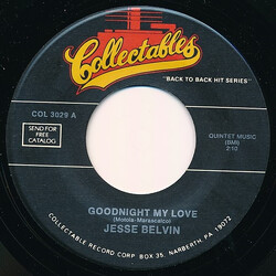 Jesse Belvin / Rosie & The Originals Goodnight My Love / Angel Baby Vinyl 7" USED