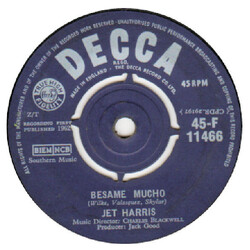 Jet Harris Besame Mucho Vinyl 7" USED