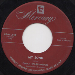 Dinah Washington / Jimmy Cobb's Orchestra Half As Much / My Song Vinyl 7" USED
