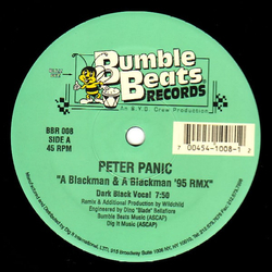 Peter Panic A Blackman And A Blackman ('95 Rmx) Vinyl 12" USED